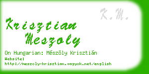 krisztian meszoly business card