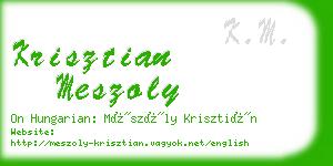 krisztian meszoly business card